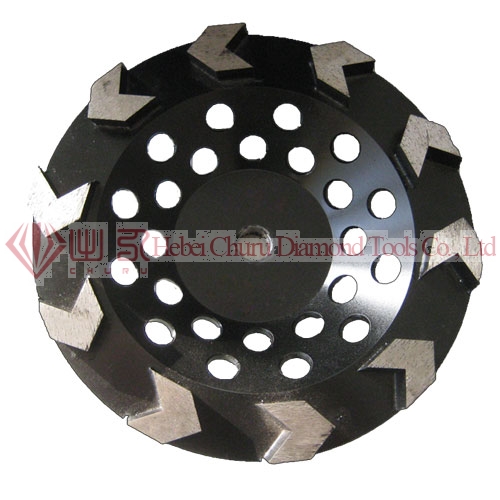 Arrow Shape Segment Cup Wheels
